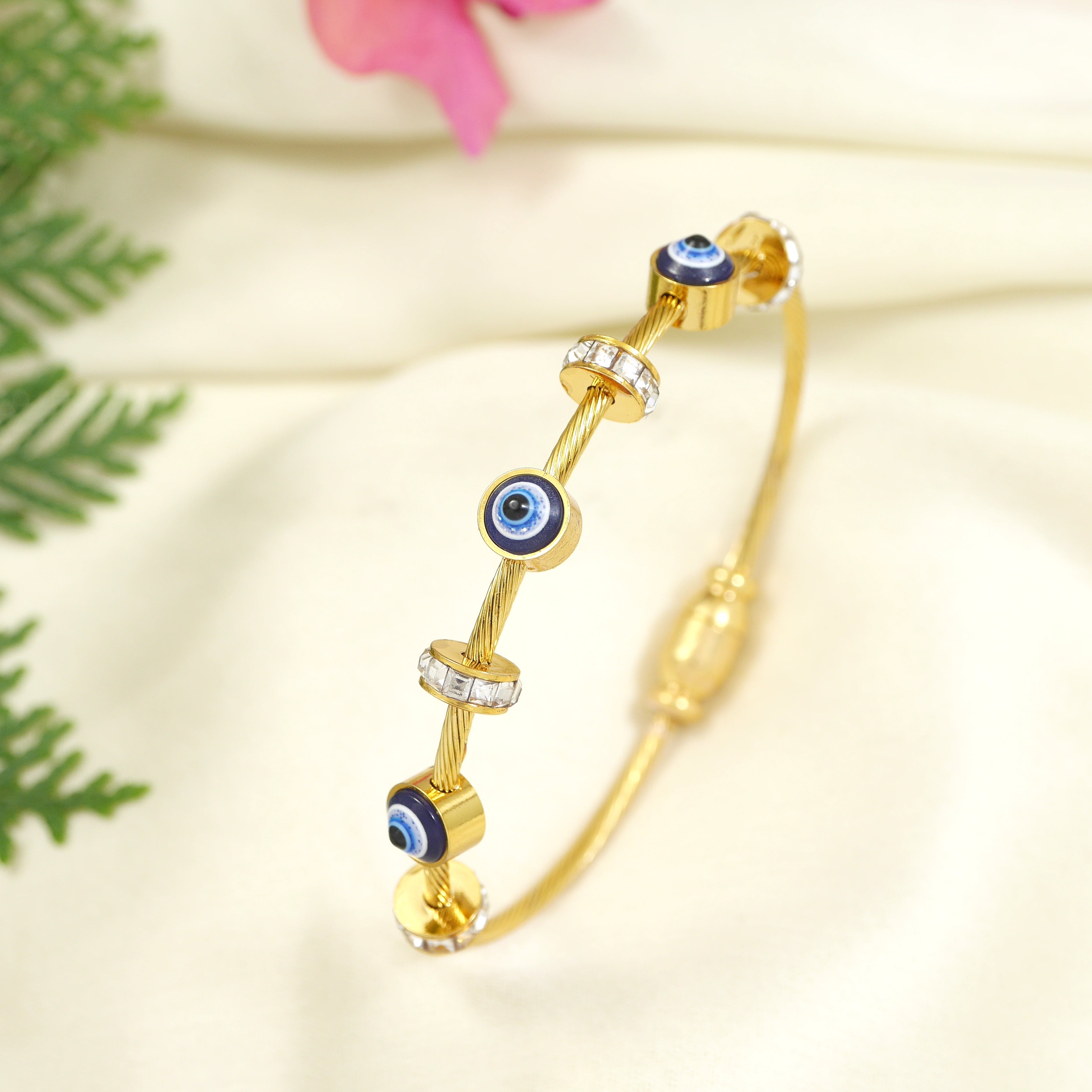Evil Eye Bangle Bracelet