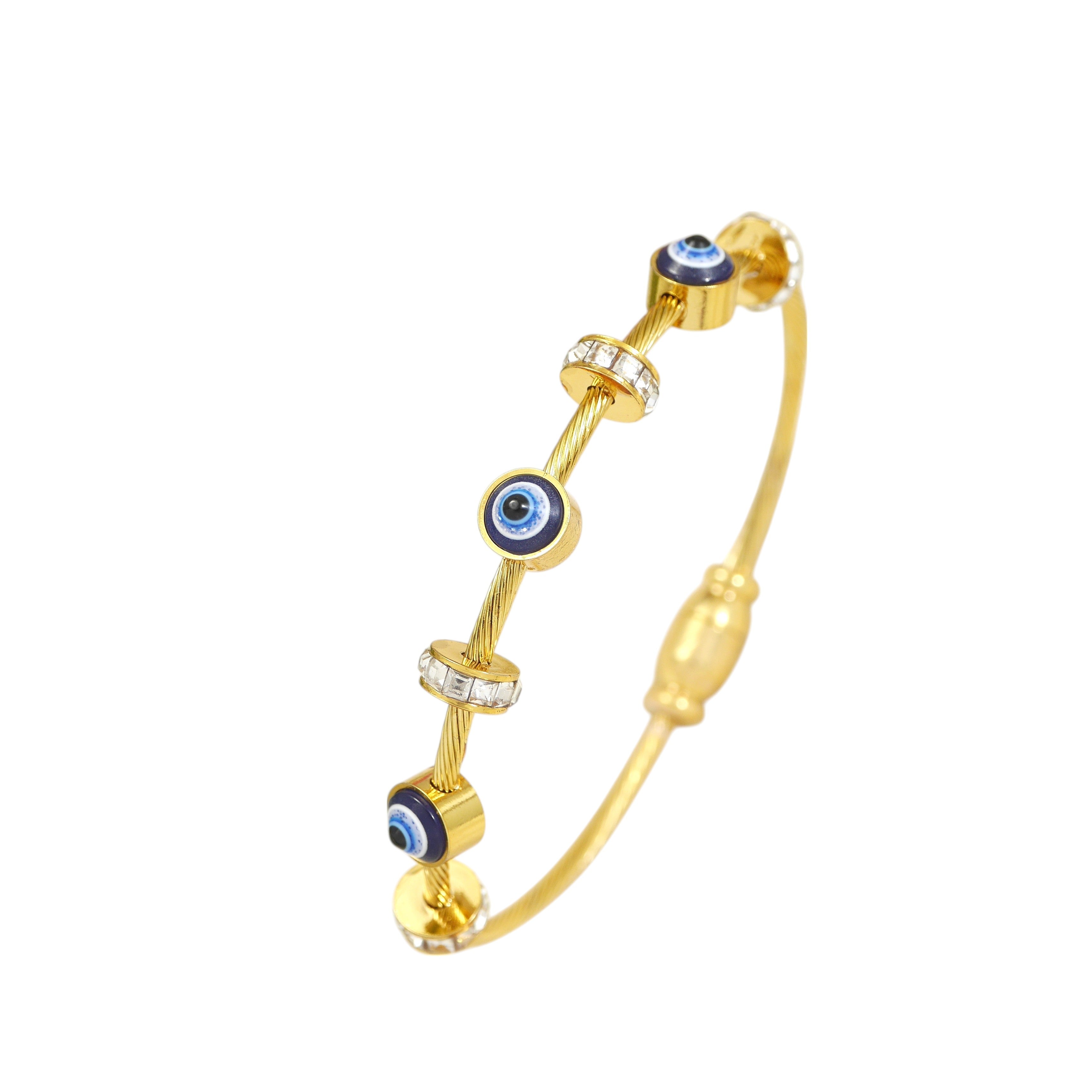 Evil Eye Bangle Bracelet