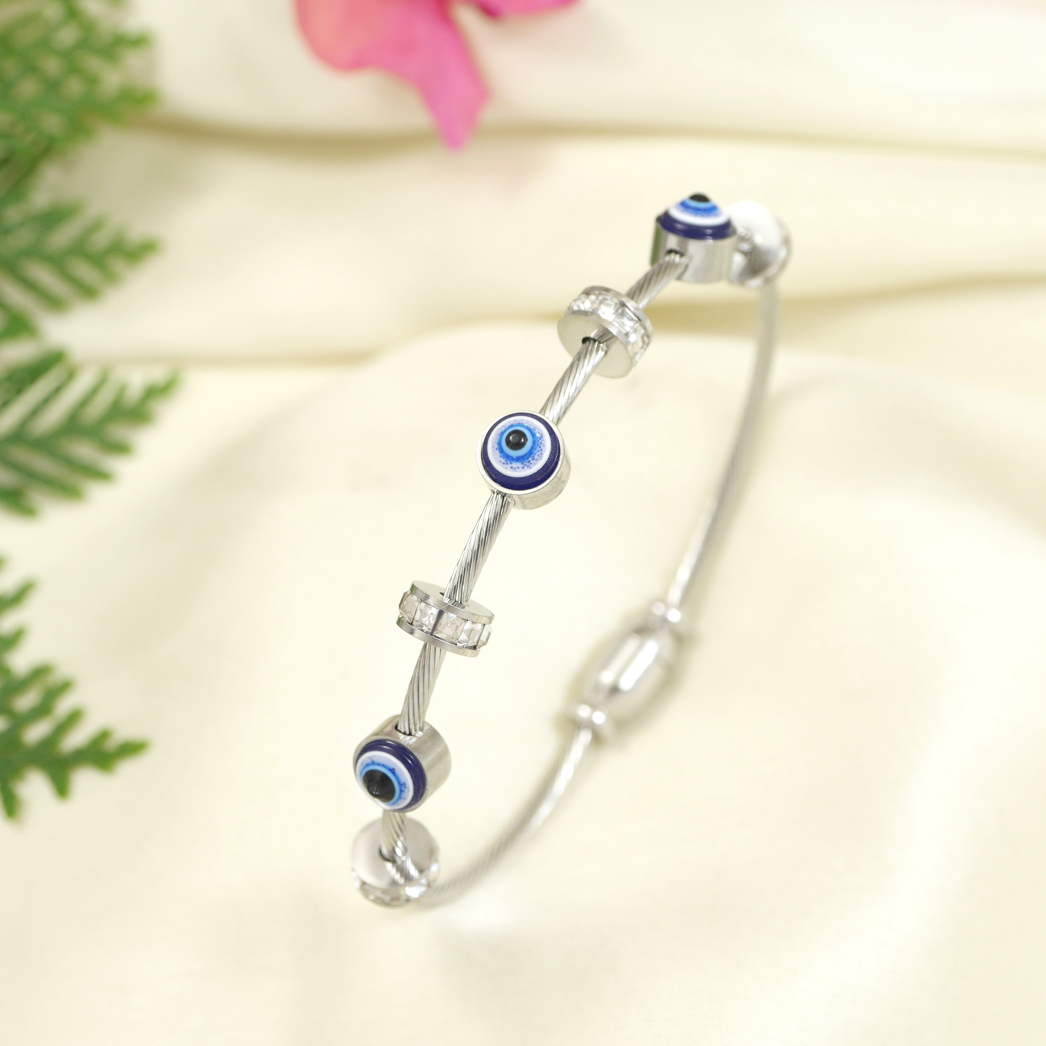 Evil Eye Bangle Bracelet