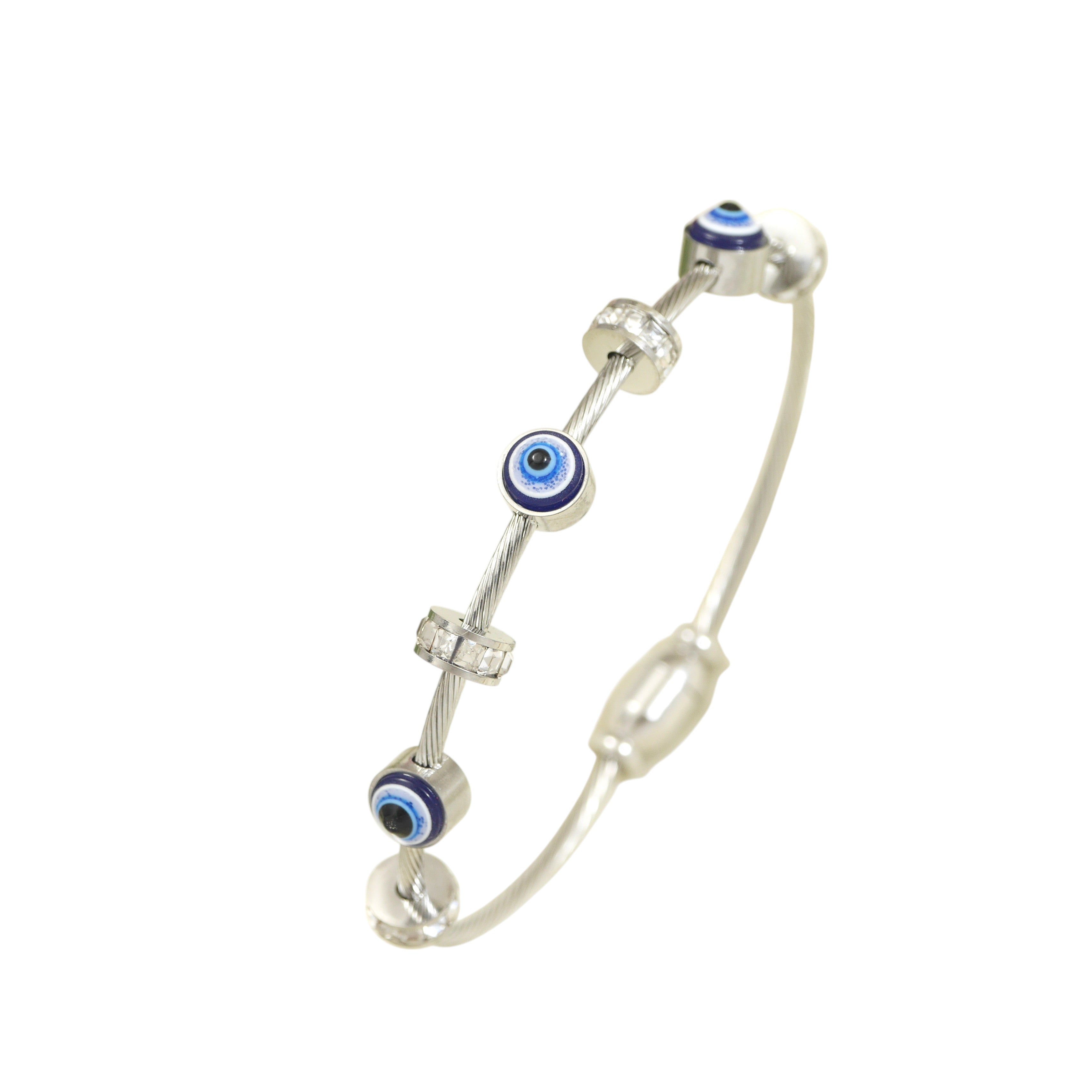Evil Eye Bangle Bracelet