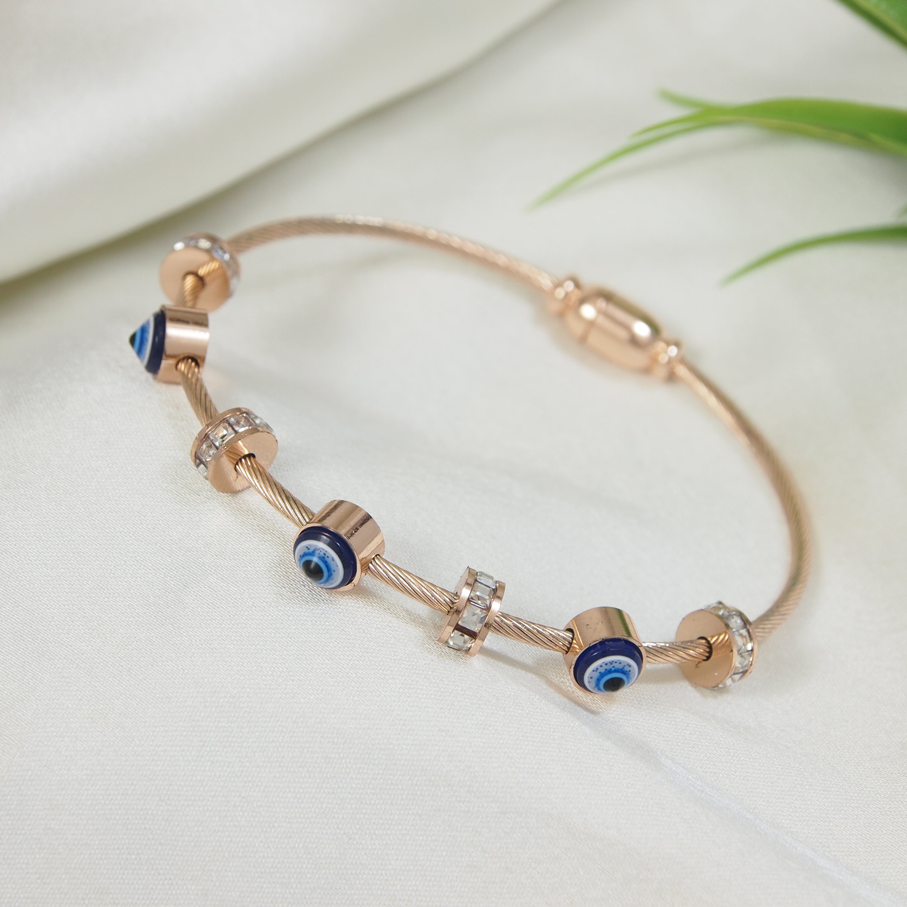 Evil Eye Bangle Bracelet