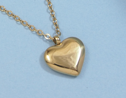 Golden Heart Pendant Necklace