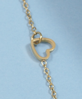 Golden Heart Pendant Necklace
