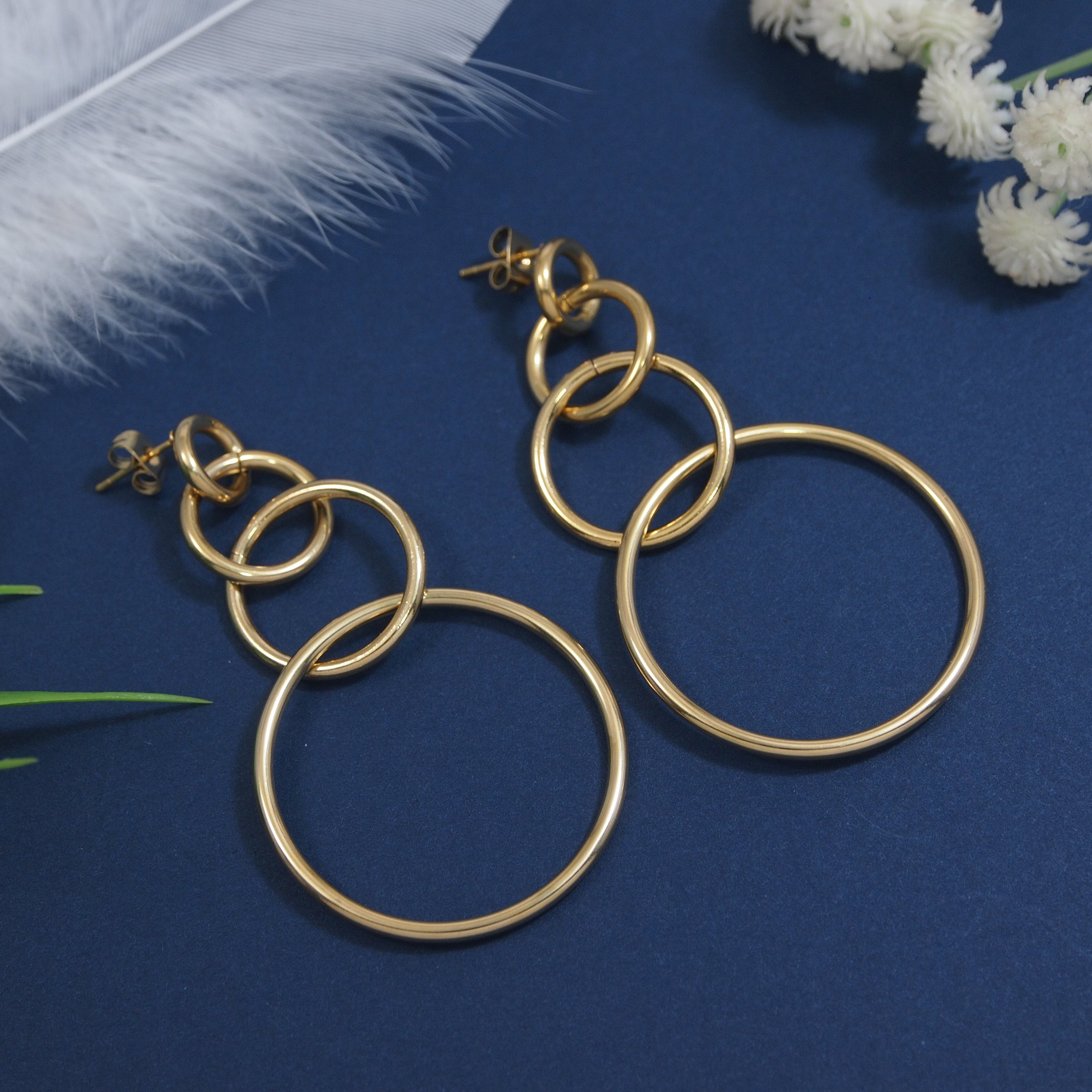 Interlocking Hoop Earring