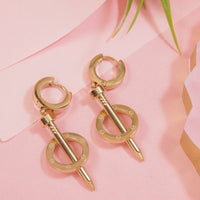 Nail & Hoop Earring