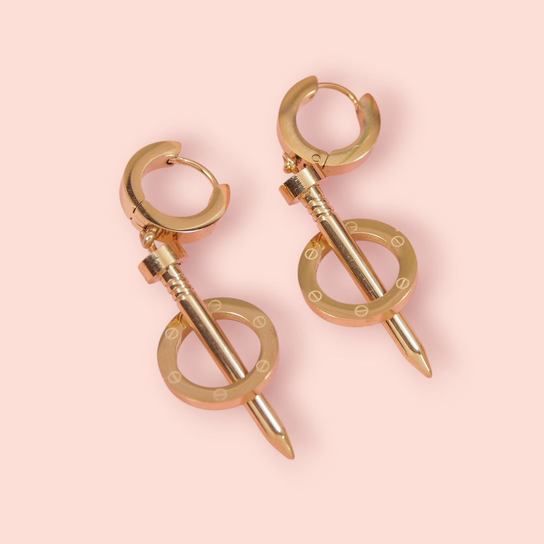 Nail & Hoop Earring