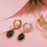 Emerald Green Peral Earring (Green)