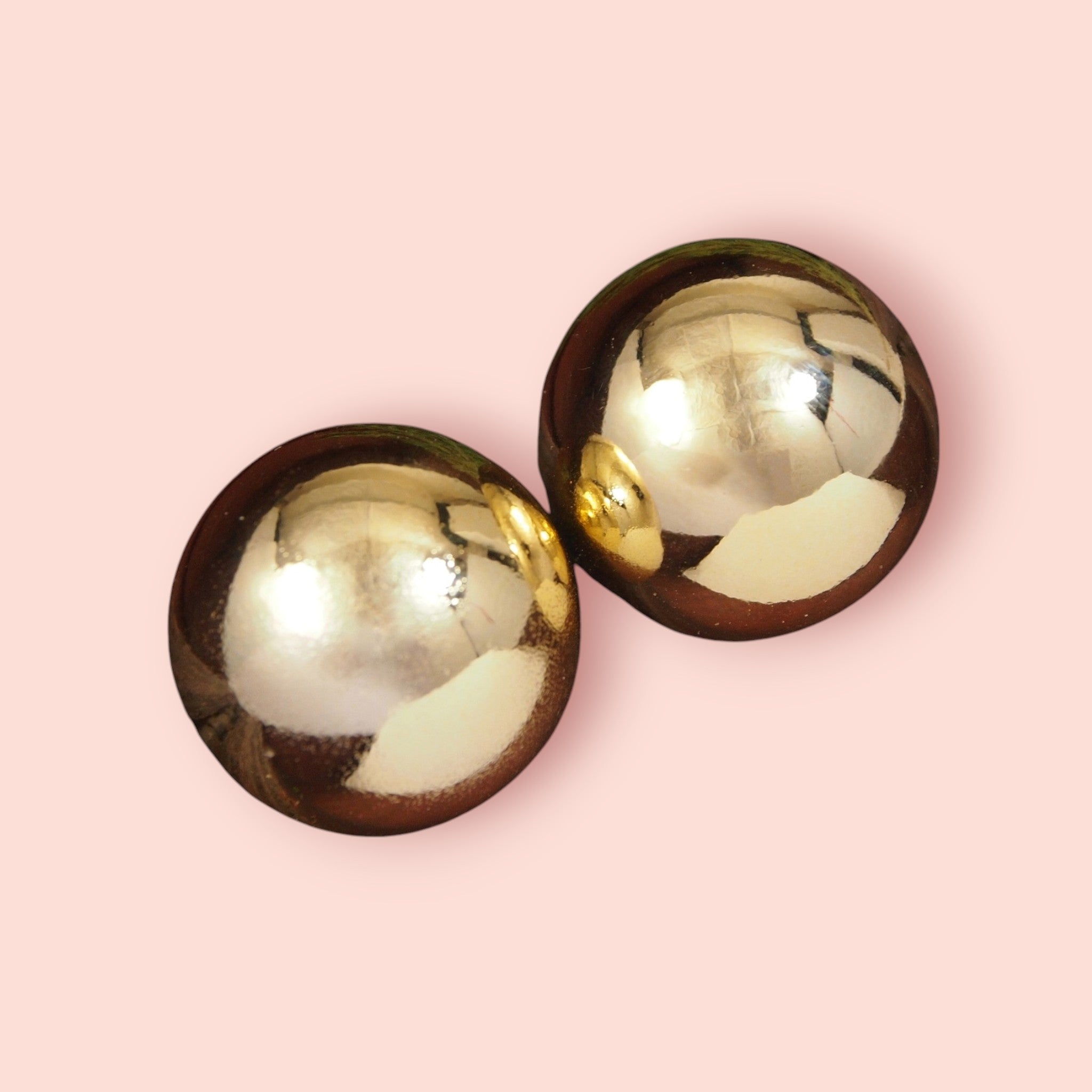 Gold Plated Large Stud Earring