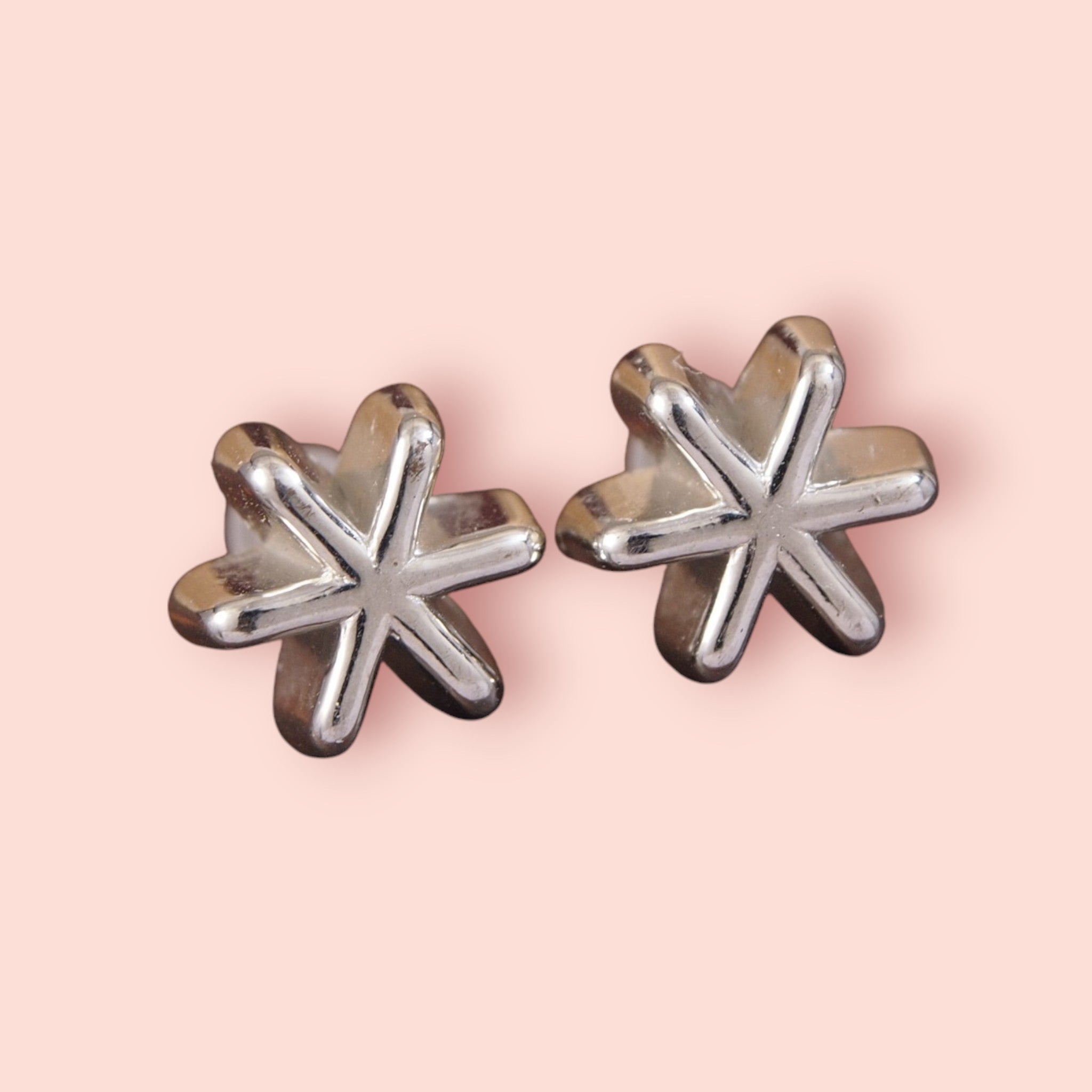 Snow Flakes Stud Earrings (set of 3)