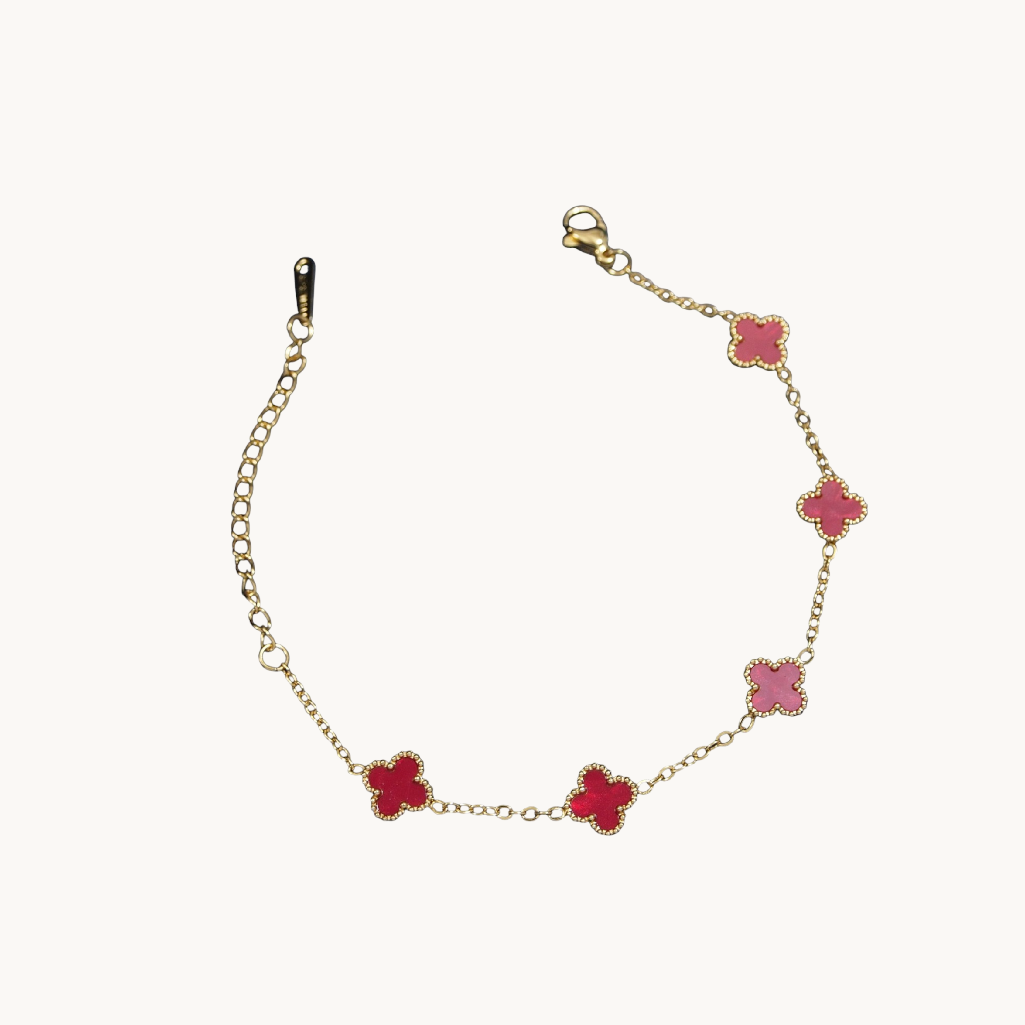 Clover Bracelet (Red)