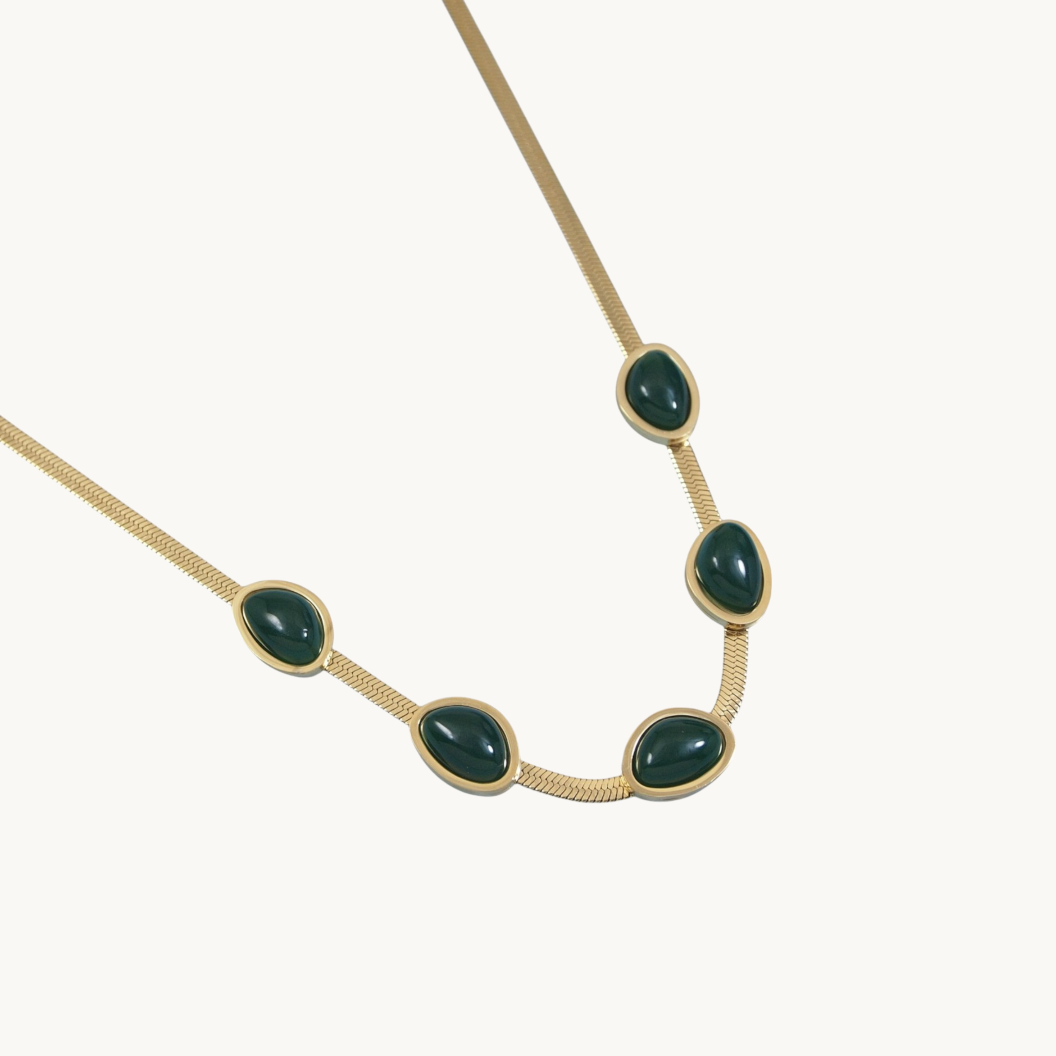 Green Emarald Colour Necklace