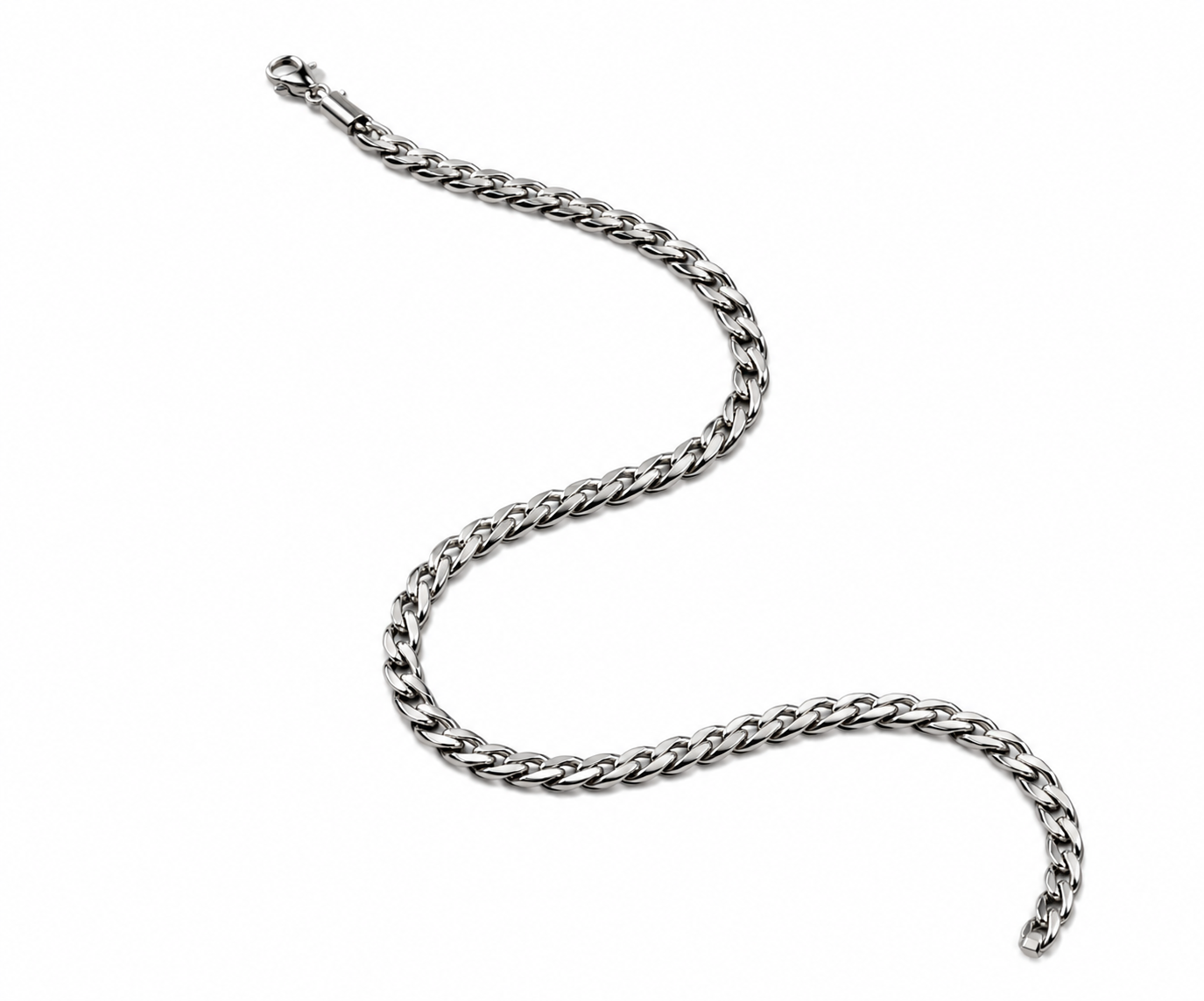 Classic Silver Curb Chain