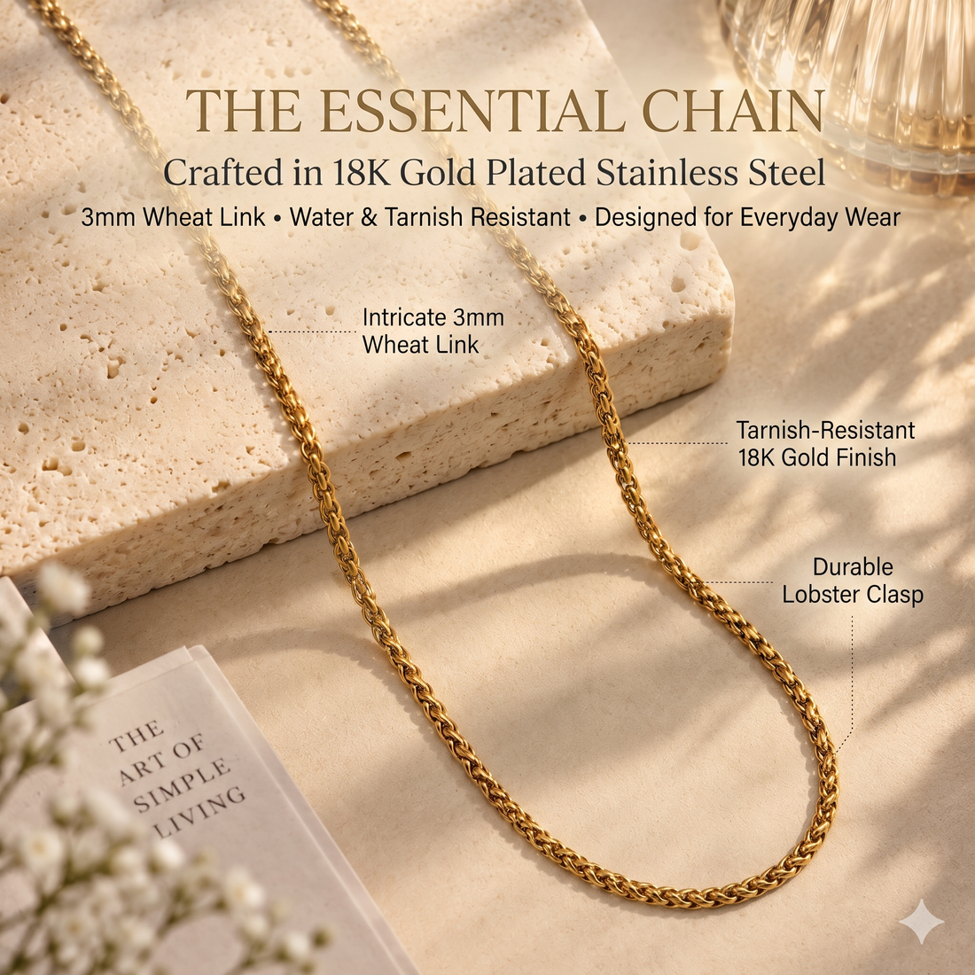 Gold Wheat Chain