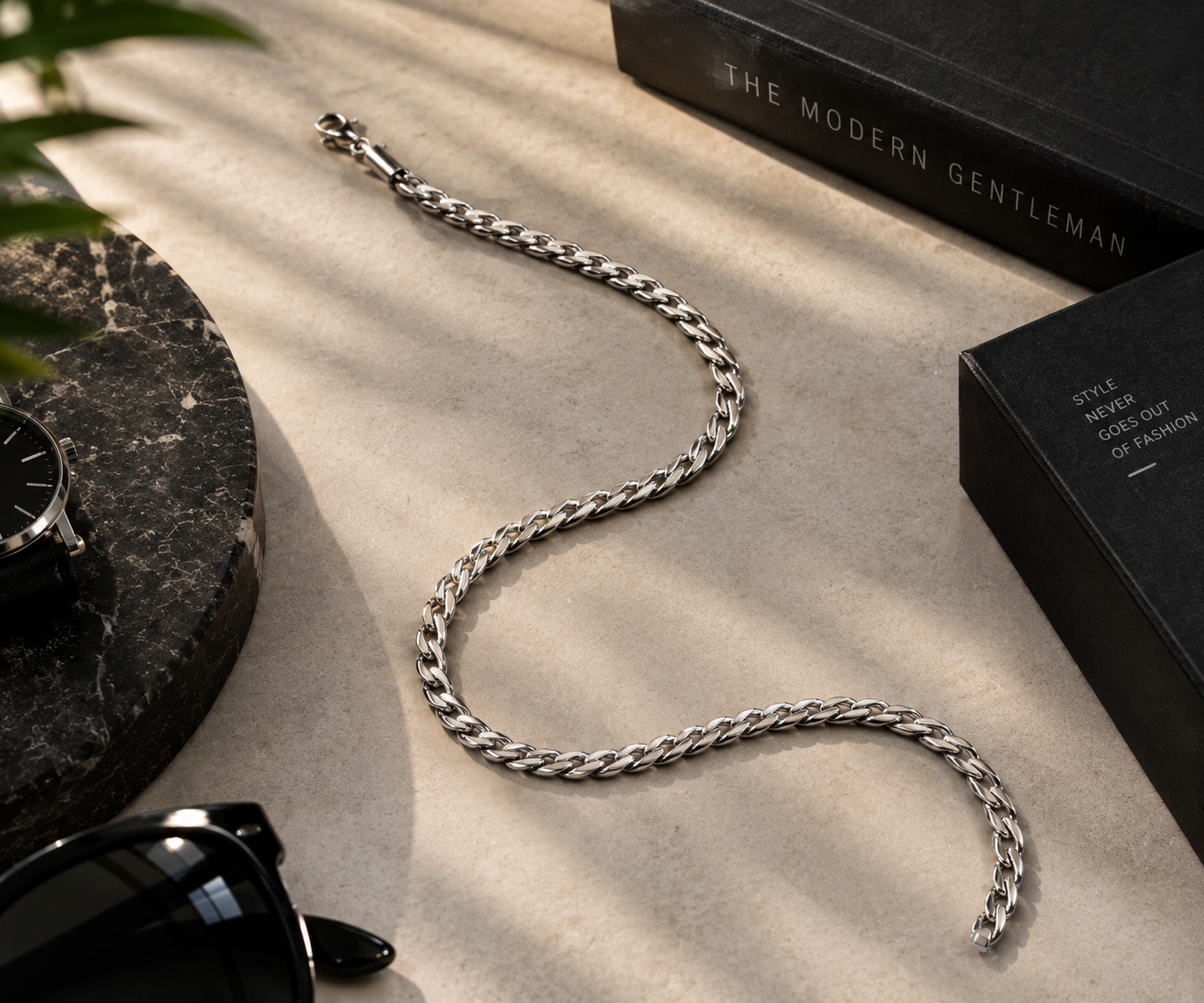 Classic Silver Curb Chain